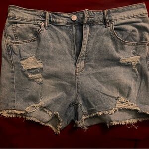 Love wise Distressed Jean Shorts